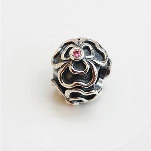 Authentic Pandora Lattice Flower Openwork Charm “Rare”#790413